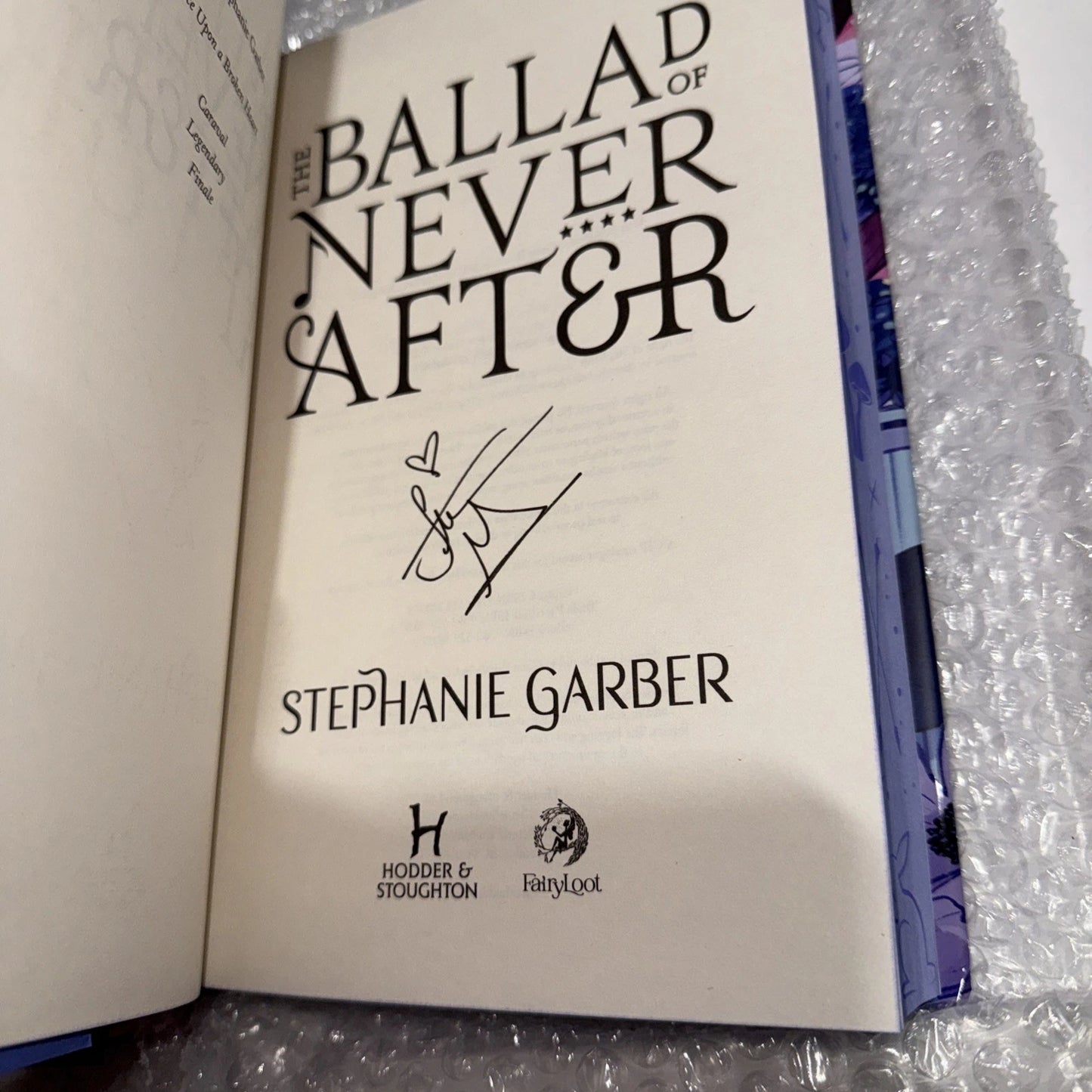 COMPLETE Fairyloot Once Upon a Broken Heart Series Set Signed Stephanie Garber